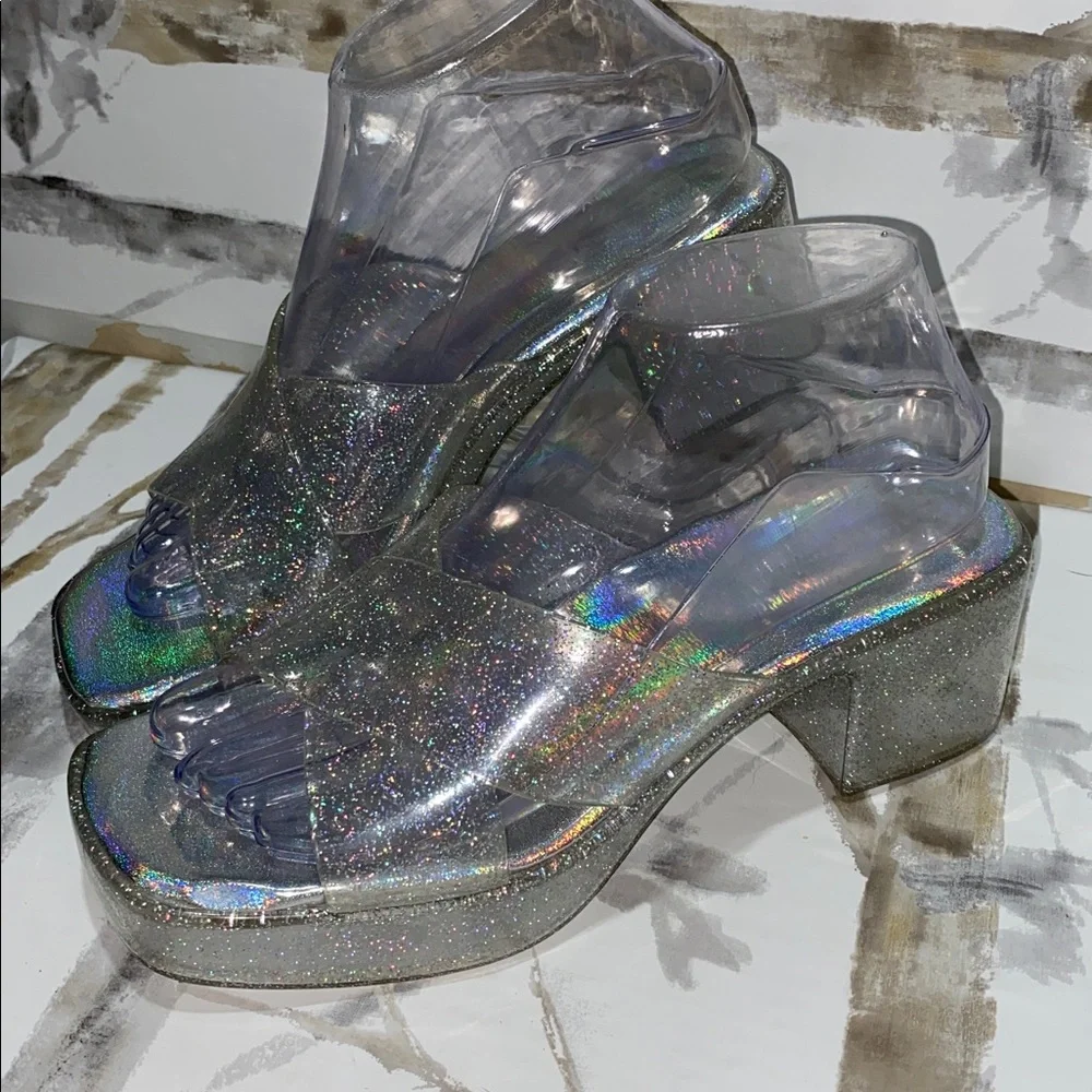 Jeffery Campbell Bubblegum Platform Sandals - Picture 2 of 6